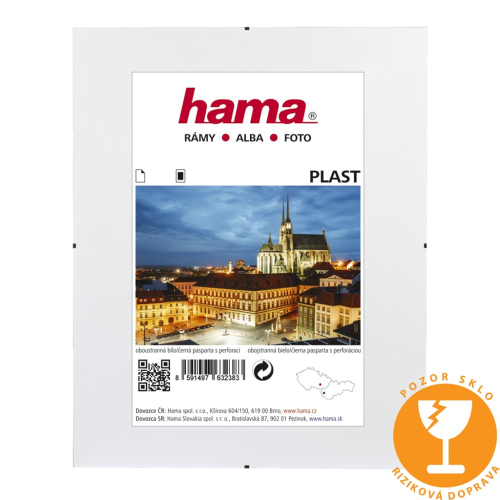 Hama Clip-Fix, plastové sklo, 60x80 cm