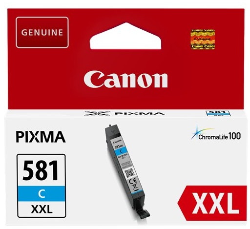 Canon CLI-581 XXL Cyan Tintentank, sehr hohe Reichweite