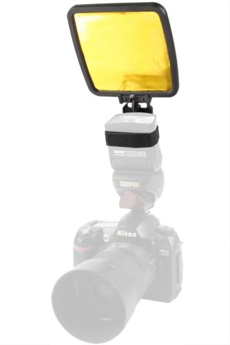 Walimex Reflektor (Gold, Silver) + Diffusor for Compact Flashes