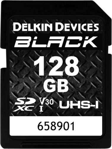 Delkin SDXC BLACK Rugged UHS-I R90/W90 (V30) 128GB