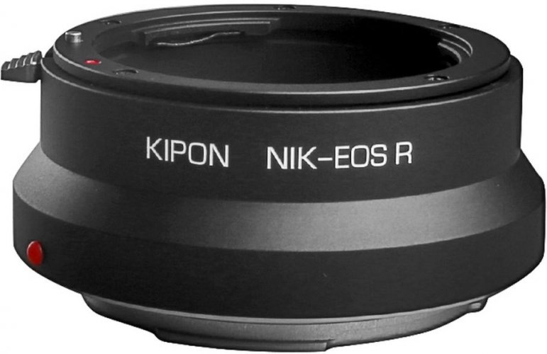 Kipon adaptér z Nikon F objektivu na Canon RF tělo