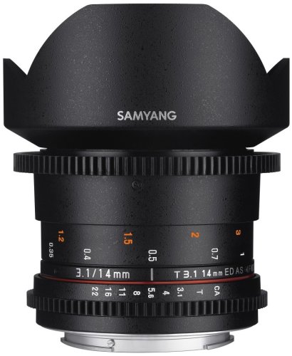 Samyang 14mm T3.1 VDSLR ED AS IF UMC II Lens for Canon M