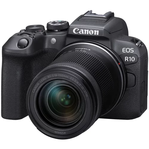 Canon EOS R10 mit RF-S 18-150mm Objektiv und EF-EOS R Adapter