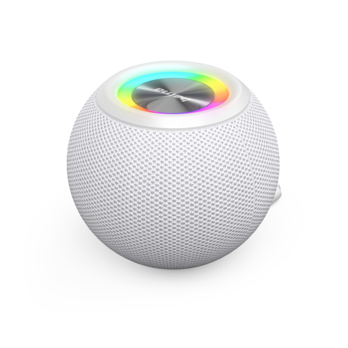 Hama Ball, Bluetooth reproduktor, 5 W, LED podsvícení, AUX-in, USB-A, slot microSD, bílý