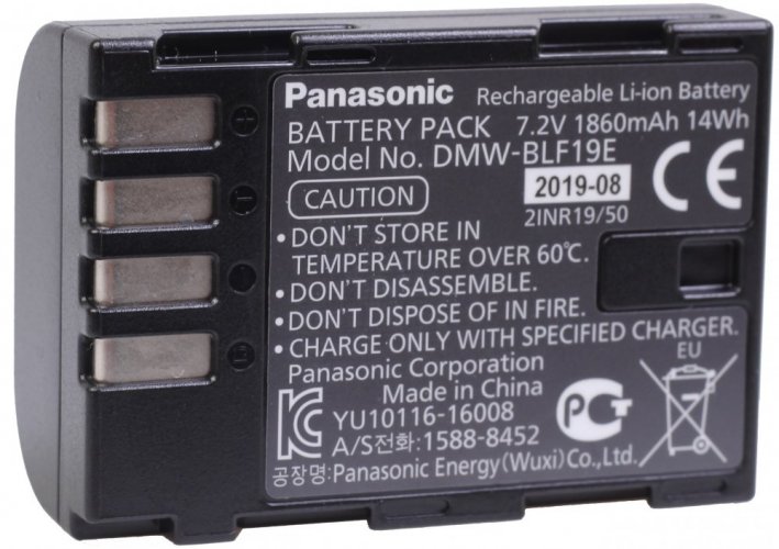 Panasonic DMW-BLF19E Li-Ion-Akku