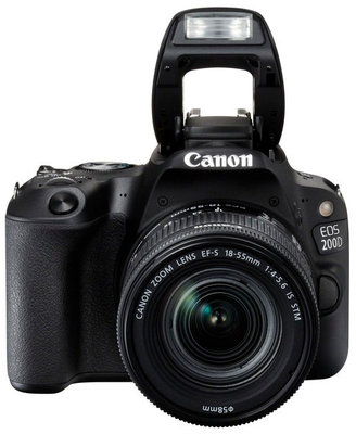 Canon EOS 200D + EF-S 18-55mm f/4-5.6 IS STM (Black)