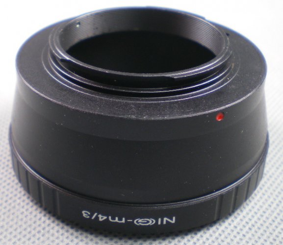 Adaptér bajonetu Nikon G na Olympus/Panasonic MICRO 4/3