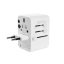 Adaptér FIXED Cestovné pre EÚ, UK a USA/AUS, s 3xUSB-C a 2xUSB výstupom, GaN, PD 65W, biely