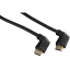 Hama HDMI kabel s vidlicemi, kolmé konektory, pozlacený, 3*, 1,5 m
