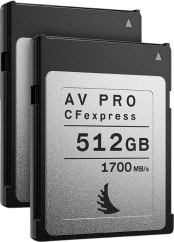 Angelbird CFexpress AV PRO (Match Pack Nikon D6) (R1700) 512GB | 2 PACK