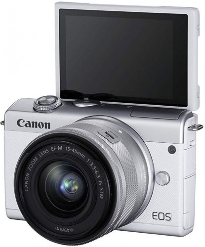 Canon EOS M200 biely + EF-M 15-45 IS STM