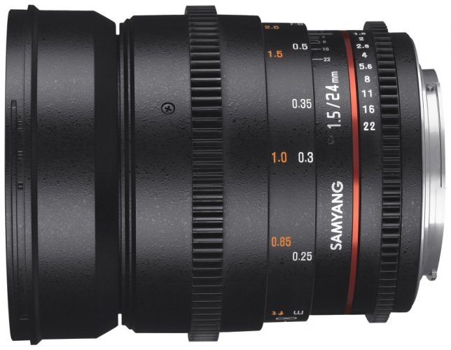 Samyang 24mm T1.5 VDSLR ED AS IF UMC II Objektiv für Nikon F