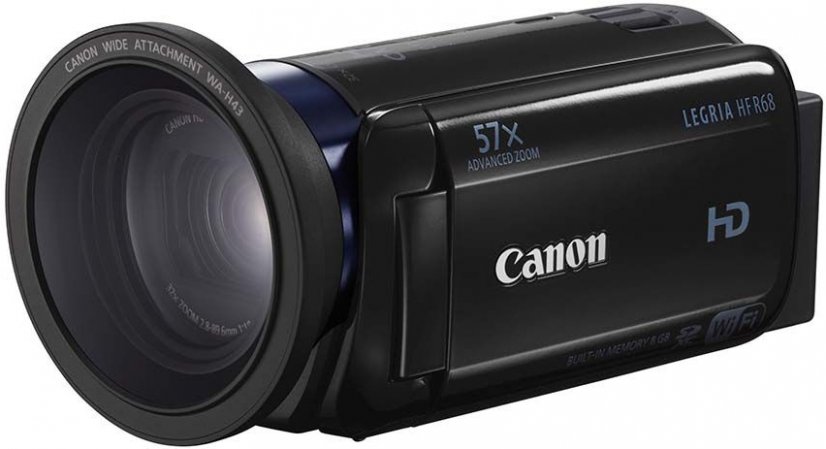 Canon LEGRIA HF R68 + širokouhlá predsádka WA-H43 (0,7x)