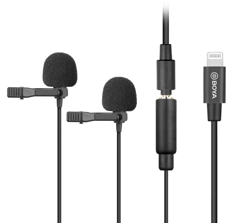 BOYA BY-M2D Duo Lavalier-Aufsteckmikrofon für iOS