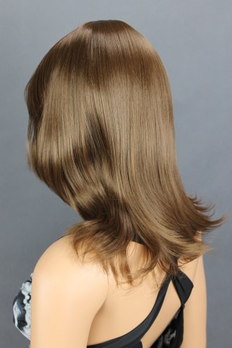 Dámská paruka středně dlouhá, kaštanová 201-8 (PAR-201-8)