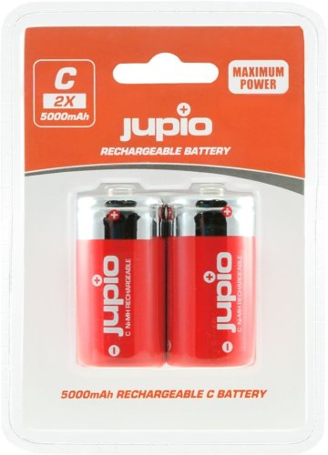 Jupio Rechargeable C Battery, 5.000 mAh, 2 pcs