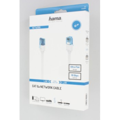 Hama sieťový kábel Cat6 UTP RJ45, plochý, 10 m