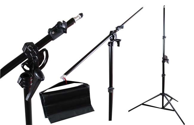 Boom Stativ 280cm, 2v1 jeřábový stativ, šibeniční stativ (JR1)
