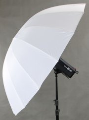 Štúdiový dáždnik 140cm biely difúzny