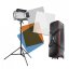 Walimex pro LED 500 Artdirector Dimmable (3x Panel Light + Accessories)