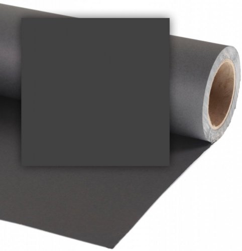 Colorama 2,72 x 11 m, jednobarevné papírové pozadí, black