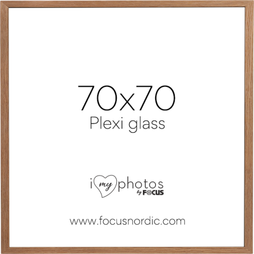 Focus Soul Oak veneer 70X70 Plexi