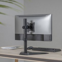 Držiak monitora Brateck LDT66-T01 stolný pre 1 monitor, čierny