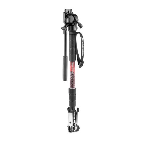 Manfrotto Element MII video monopod s fluidní hlavou | maximální výška 138 cm | nosnost 4 kg | otočný zámek | hmotnost 1,05 kg | destička 501PL