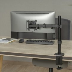 Držiak monitora Brateck LDT66-CO12 stolný pre 1 monitor, čierny