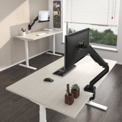 Držiak monitora Brateck LDT46-C012E stolný pre 1 monitor, čierny