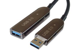 PremiumCord USB3.2 + 2.0 prodlužovací optický kabel A/Male - A/Female, 20 m