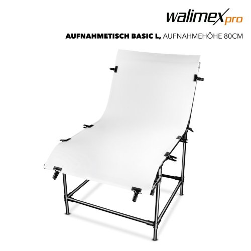 Walimex fotografický stůl Basic L, výška pracovní plochy 80 cm