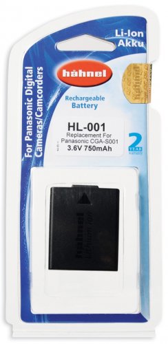 Hähnel HL-001, Panasonic CGA-S001A, 720mAh, 3.6V, 2.6Wh