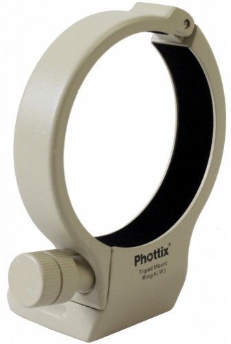 Phottix statívová objímka A (W) biela pre Canon EF 70-200mm f/4L, f/4 IS, 300mm f/4L