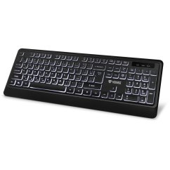 Klávesnica Yenkee YKB 1025CS Vision, drôtová, podsvietená, čierna