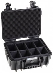 B&W Outdoor Case 3000, kufr s přepážkami černý