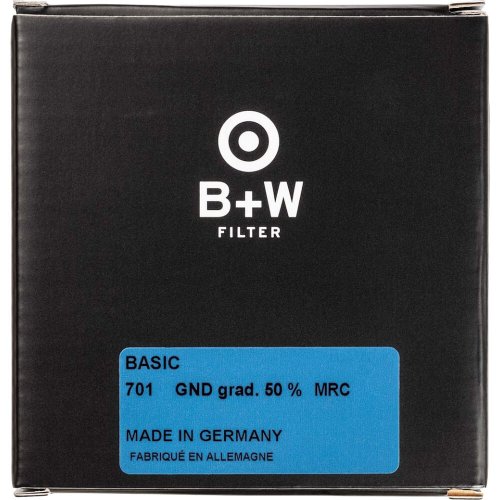 B+W 62mm Grauverlaufsfilter 50% Durchlässigkeit MRC BASIC (701)