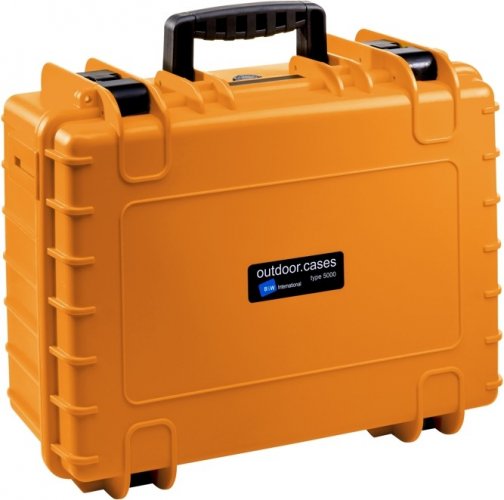B&W Outdoor Case 5000, prázdny kufor oranžový