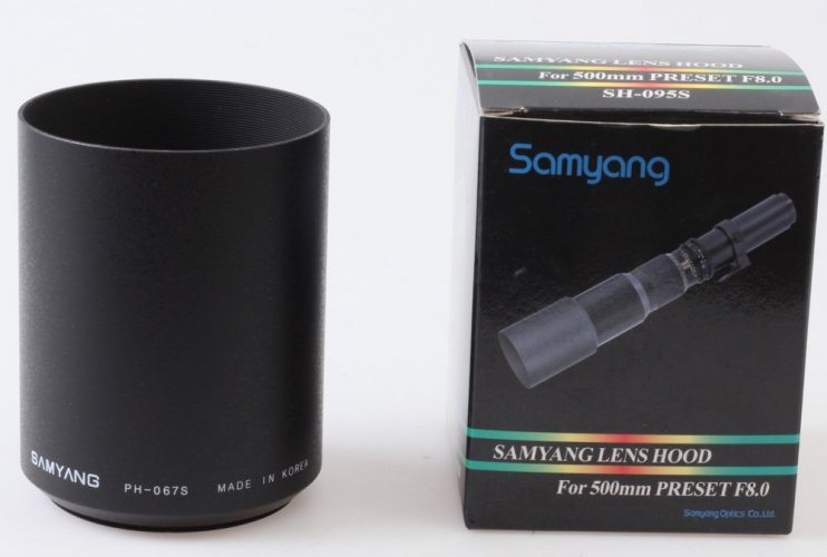 Samyang Lens Hood for MF 500/8 Preset