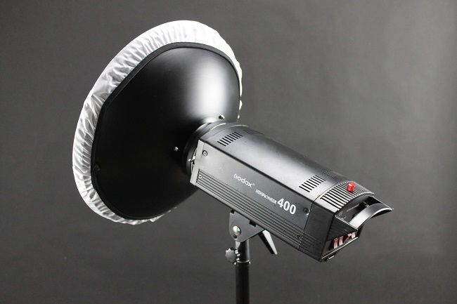Stříbrný beauty dish 42cm s voštinou a difuzérem 1 (BD1S)