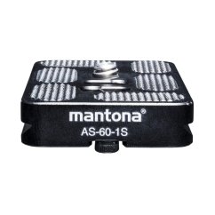 Mantona AS-60-1S Schnellwechselplatte Arca-Swiss kompatibel, 60x38 mm