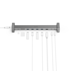 Hama USB-C dokovacia stanica Connect2Office Basic, 9 pripojení, odnímateľné nožičky