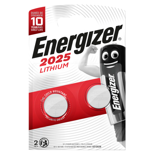 Energizer Lithium Miniature CR2025 2 pack
