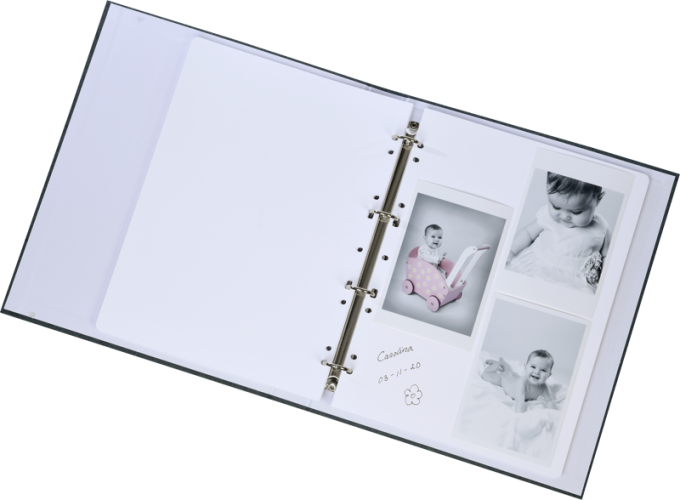 Focus Base Line Canvas Ringbinder Blue