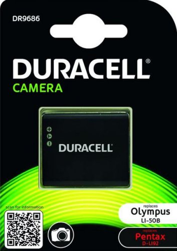 Duracell DR9686, Olympus Li-50B, 3.7V, 770 mAh