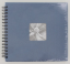 FINE ART 28x24 cm, Foto 10x15 cm/100 Stück, 50 Seiten, Schwarze Blätter (Blau)