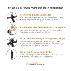 Walimex pro Ground Rocker GR230 Bodenstativ und Standspinne