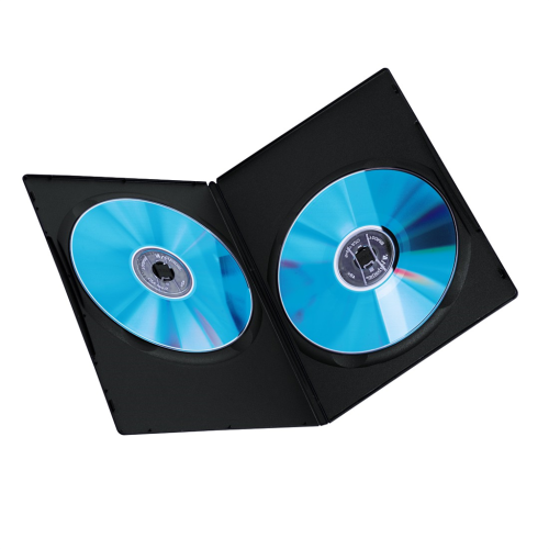Hama Slim Double, obal na 2 DVD, s fólií, černý, balení po 25 ks (cena za balení)