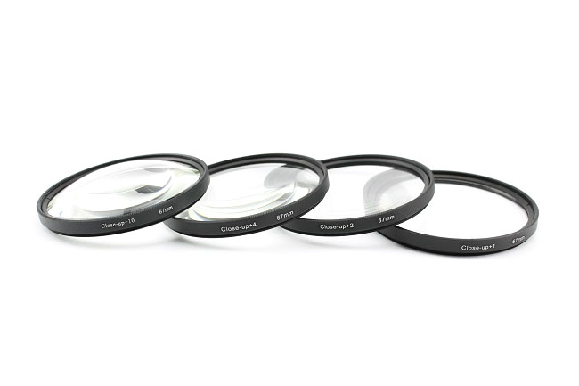 55mm close up, Sada 4 makro čoček +1 +2 +4 +10 (CSL55)