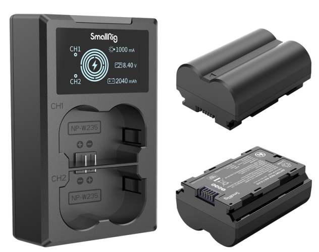 SmallRig 3822 NP-W235 Battery & Charger Kit